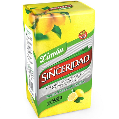 Sinceridad lemon loose leaf yerba mate - 500g